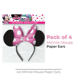 Disney Iconic Minnie Mouse Paper Ears, 4ct