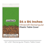 Minecraft Rectangular Plastic Table Cover, 54" x 84"