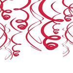 Red Swirl Decorations