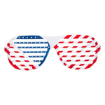 Red/White/Blue Patriotic Slotted Glasses