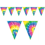 Tie Dye 12' Pennant Banner