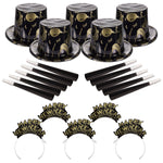 Ebony & Gold New Year Party Kit For 50