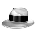 Silver Gangster Fedora Hats