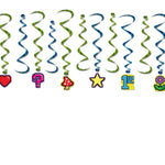 8 Bit Whirl Decorations