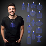 Blue LED Pendant Necklaces
