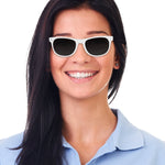 White Retro Sunglasses