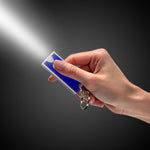 LED Blue & Silver Keychain
