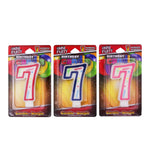 Number '7' Candles