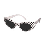 White Polka Dot Kids' Sunglasses