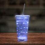LED Blue String Light Cup