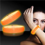 Orange Glow Triple 9" Wide Bracelets