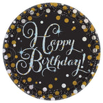 Sparkling 9" Birthday Plates