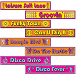 Disco Street Signs Cutouts