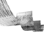 Silver Fringe Ceiling Curtain