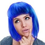 Neon Blue Wig