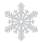 Silver Glitter 11" Snowflake