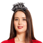 Happy New Year Black & Silver Tiaras