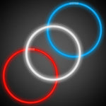 Assorted Red, White & Blue 22" Glow Necklaces