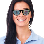 Black Custom Retro Sunglasses