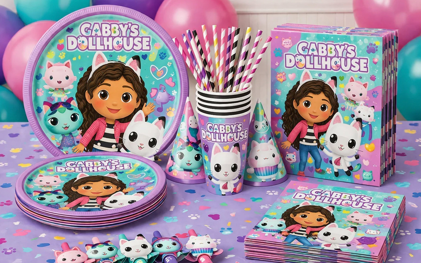 Meow Meow Meow! A Gabby's Dollhouse Birthday Party Guide for Little Cats