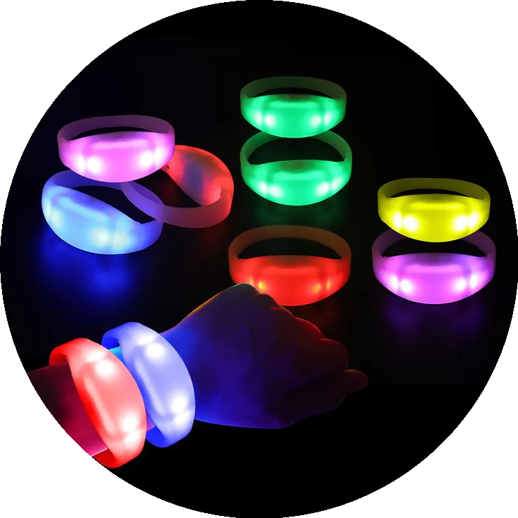 LED Bracelets, Wristbands & Earrings