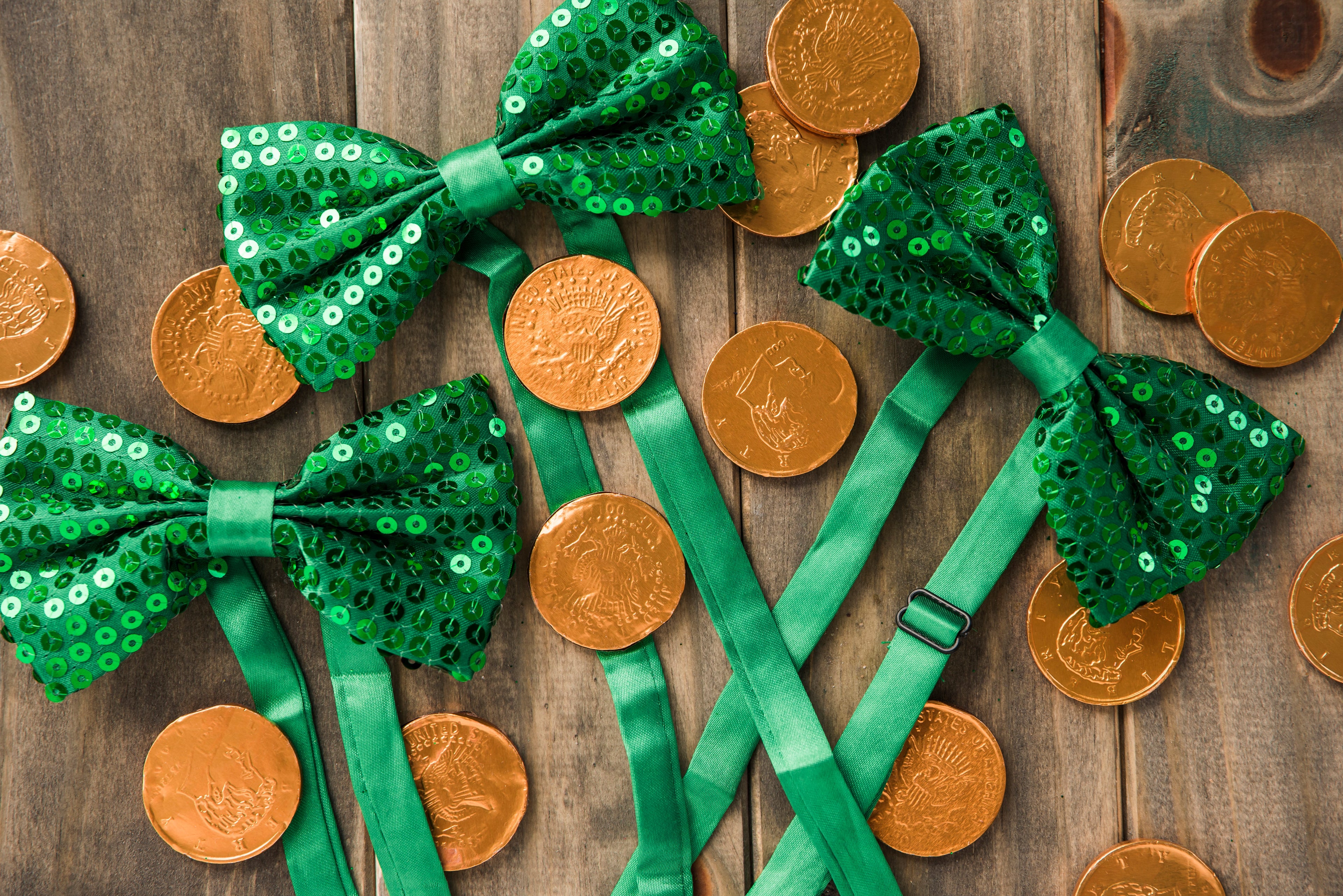 Costume Suspenders & Sequin Ties