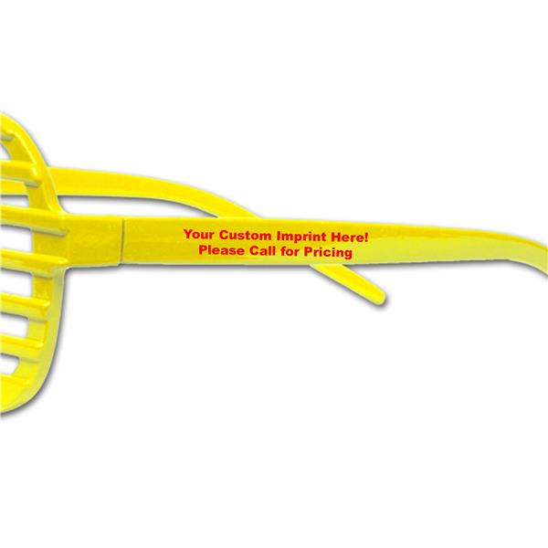 Yellow Slotted Glasses
