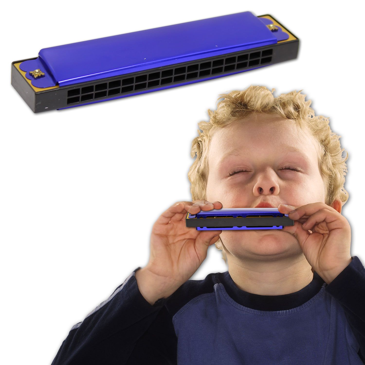 Blue Harmonica
