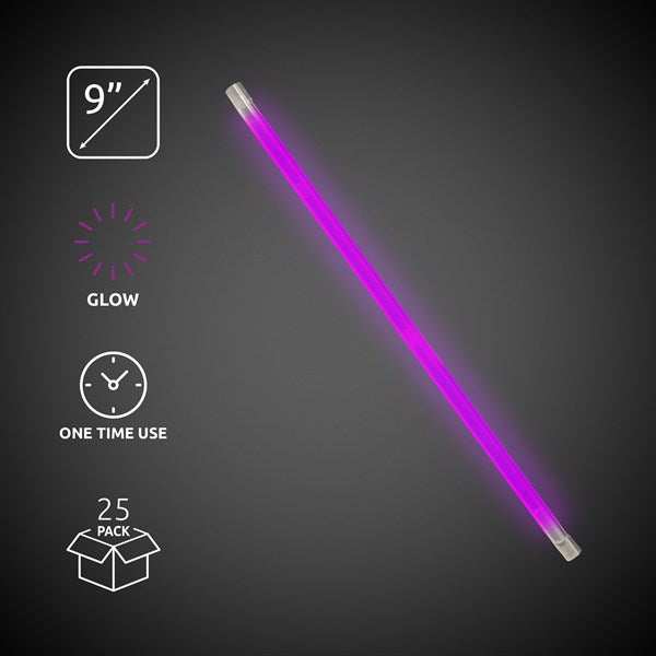 Purple 9" Glow Straws