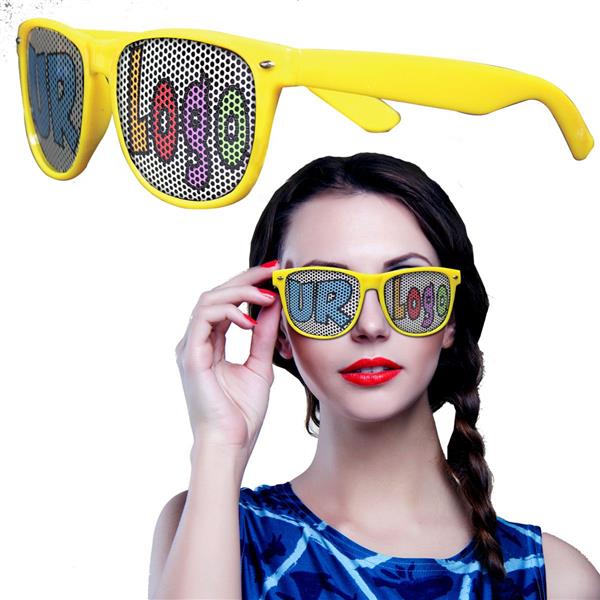 Yellow Novelty Custom Sunglasses