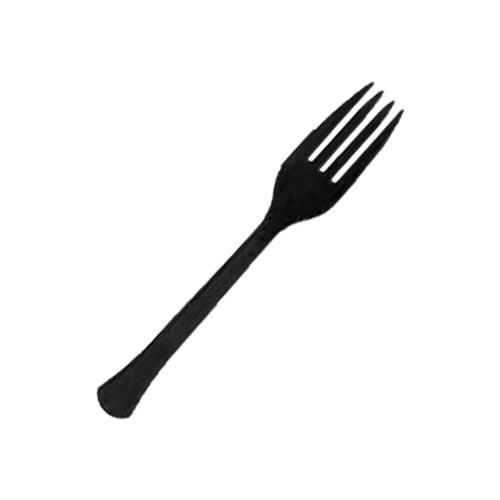 Black Plastic Forks