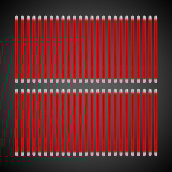 Red Glow 5" Swizzle Sticks