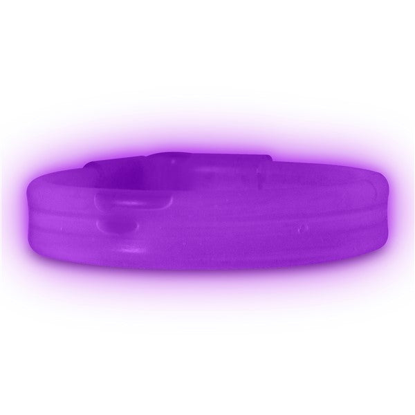 Purple Triple Wide 9" Glow Bracelets
