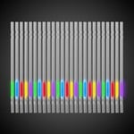 Blue 9" Glow Motion Straws
