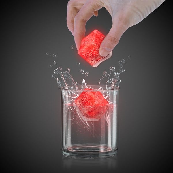 Red LED Ice Cubes