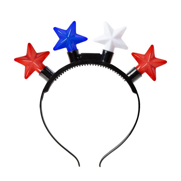 LED Patriotic Stars Headband