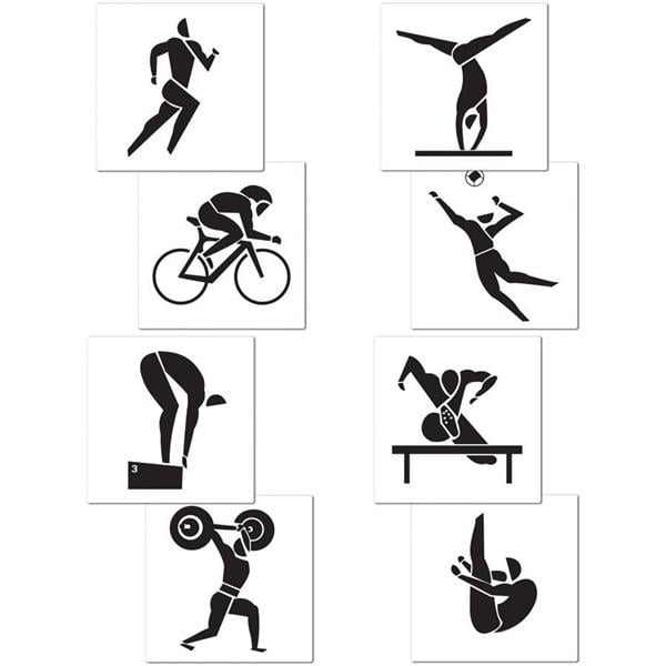 Summer Sports Silhouettes