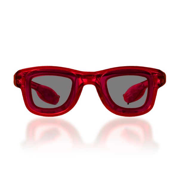 Red LED Retro Sunglasses