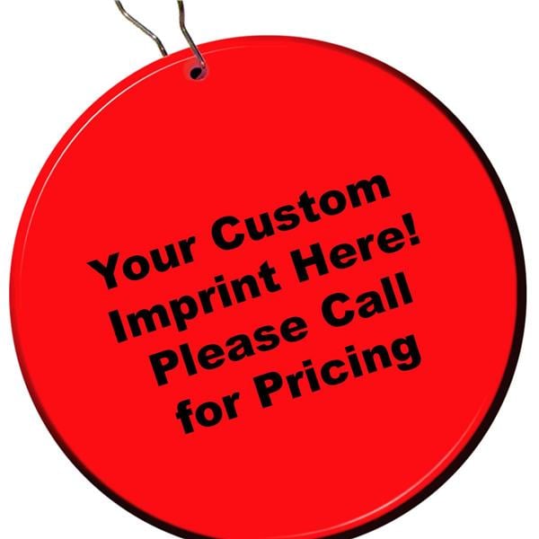 Red Plastic 2 1/2" Medallion