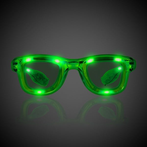 Green LED Retro Sunglasses