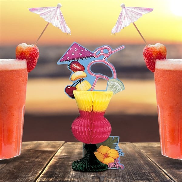 Tropical Drink 13" Centerpiece