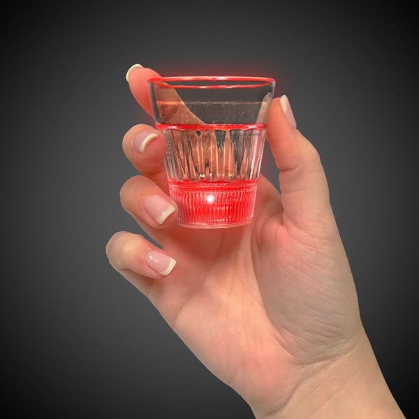 LED Red 2 oz. Shot Glass