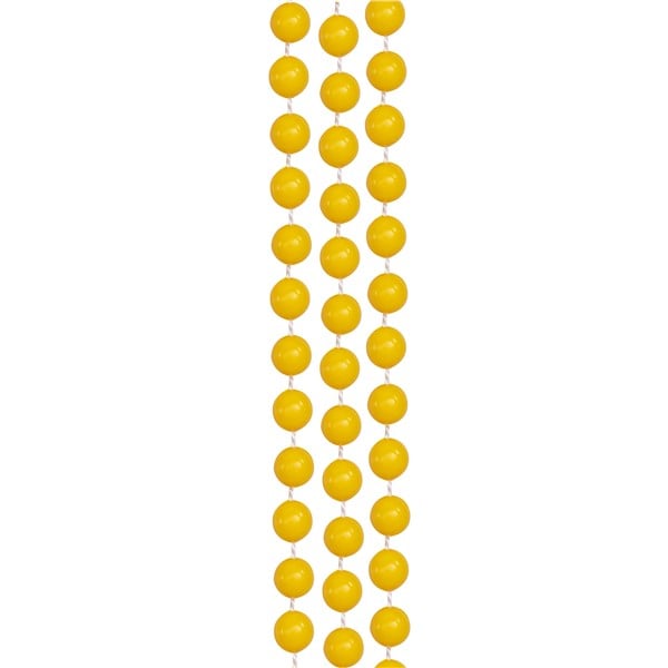 Yellow 33" 7mm Bead Necklaces