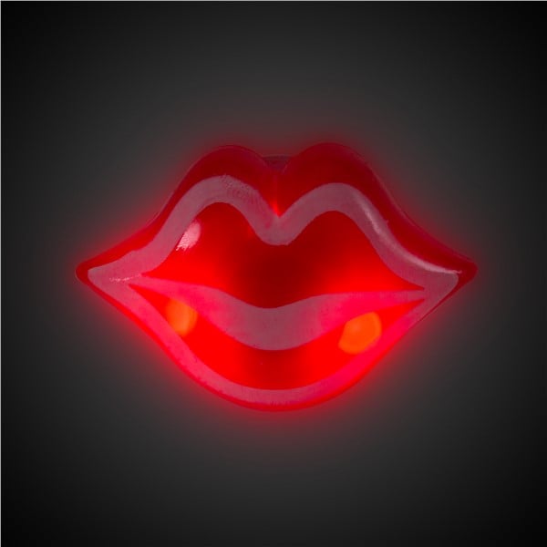 LED Red Lips Jelly Rings