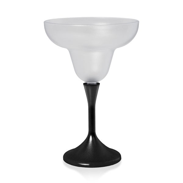 LED 10 oz. Margarita Glass Black Stem
