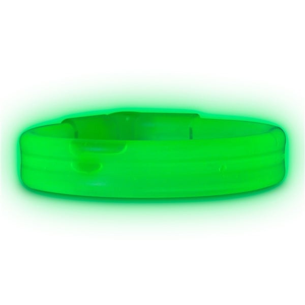 Green Triple Wide 9" Glow Bracelets