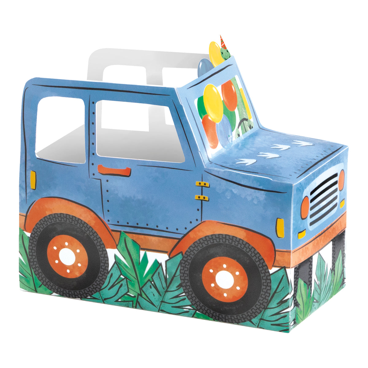 Partying Dinosaurs Pop-Up Paper Food Trays, 4ct