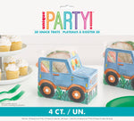 Partying Dinosaurs Pop-Up Paper Food Trays, 4ct - Image 2