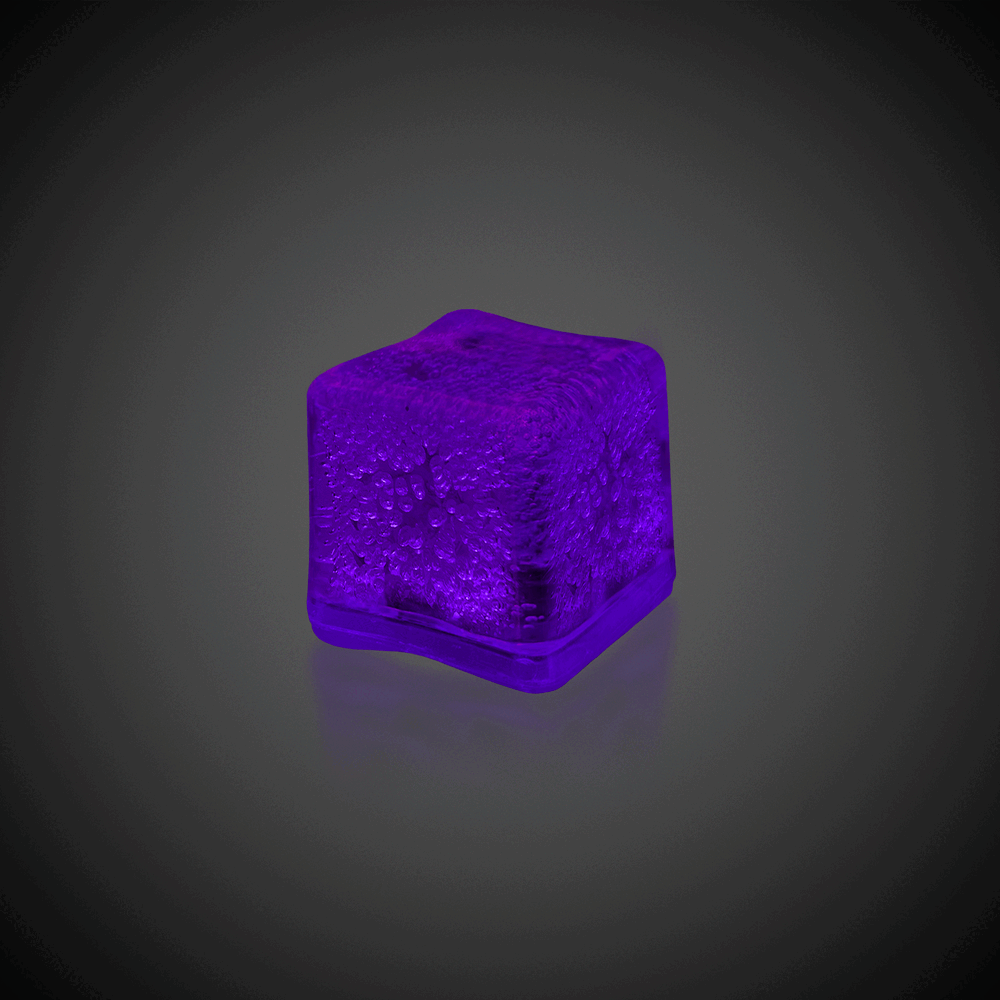 Purple LED Ice Cubes