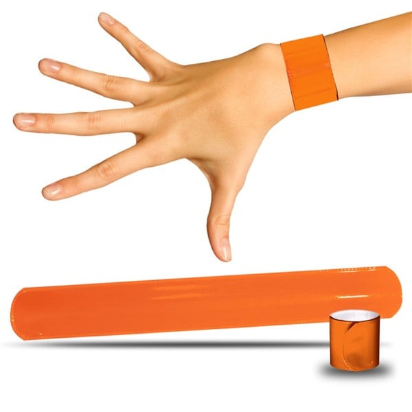 Orange Slap Bracelets